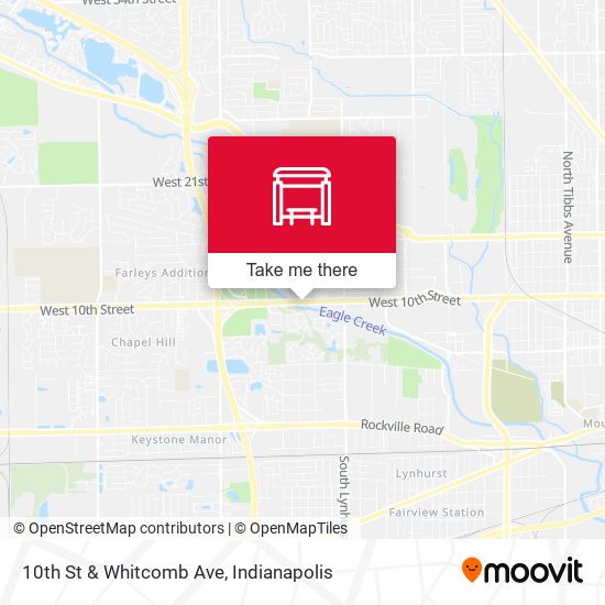 10th St & Whitcomb Ave map