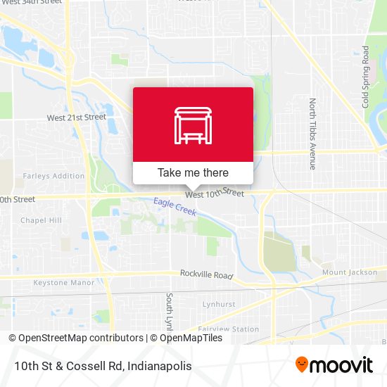 10th St & Cossell Rd map