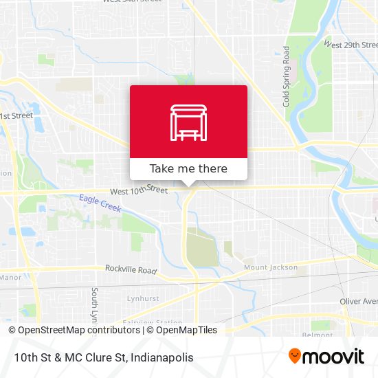 Mapa de 10th St & MC Clure St