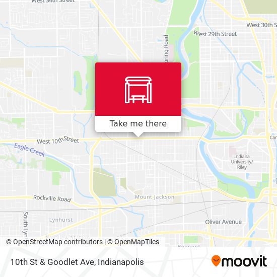 10th St & Goodlet Ave map