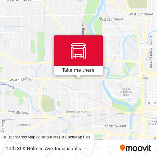 10th St & Holmes Ave map