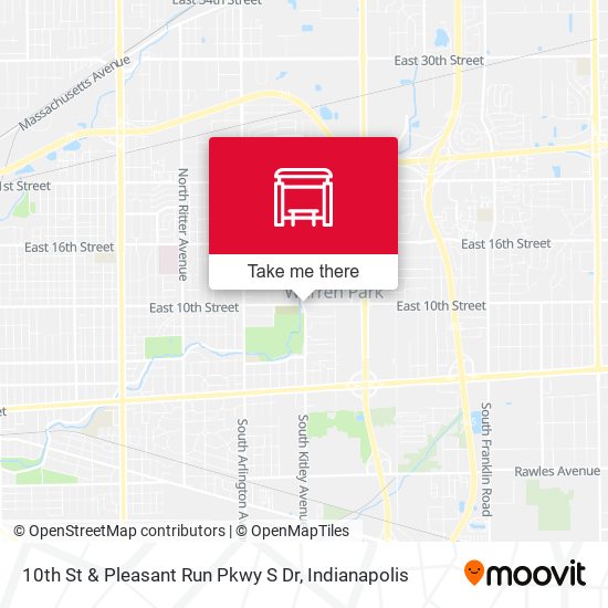 Mapa de 10th St & Pleasant Run Pkwy S Dr