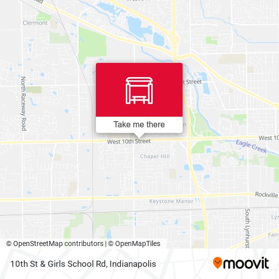 10th St & Girls School Rd map