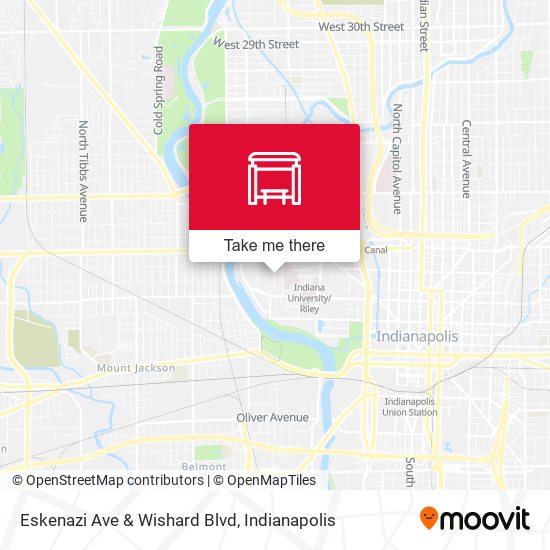 Mapa de Eskenazi Ave & Wishard Blvd