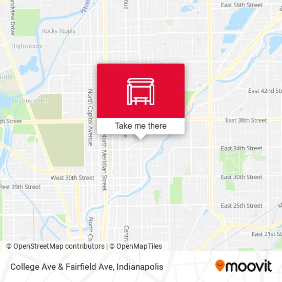College Ave & Fairfield Ave map