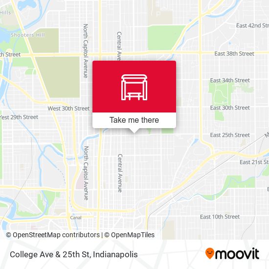 College Ave & 25th St map