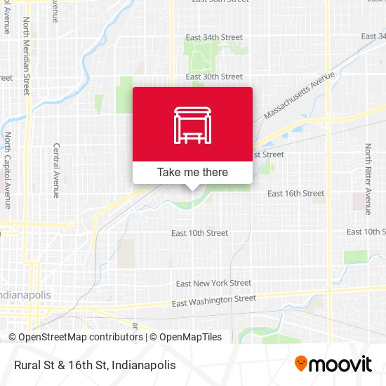 Rural St & 16th St map