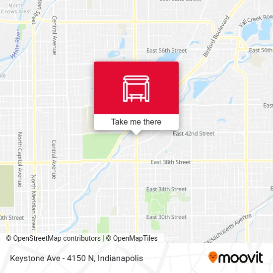 Keystone Ave - 4150 N map