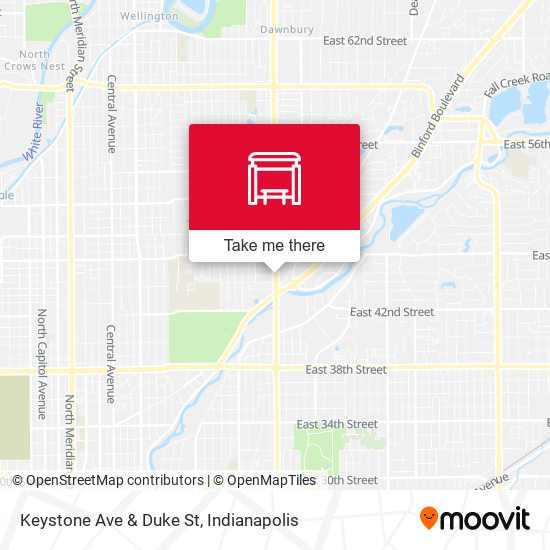 Keystone Ave & Duke St map