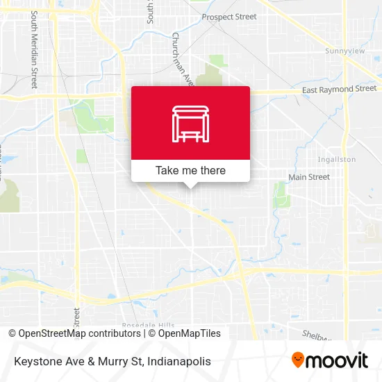 Keystone Ave & Murry St map