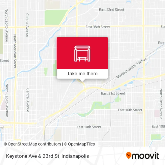 Keystone Ave & 23rd St map