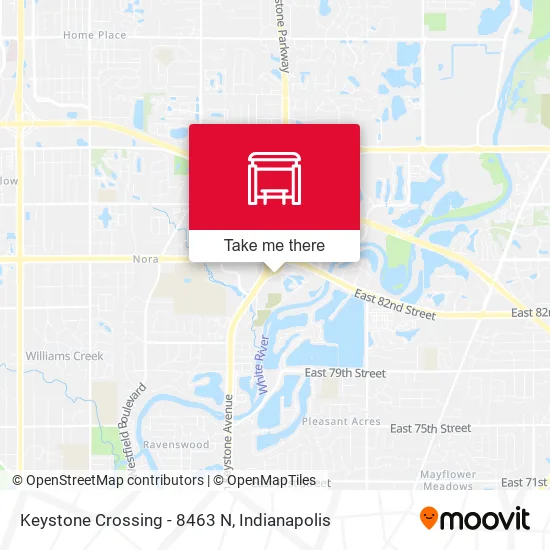 Keystone Crossing - 8463 N map