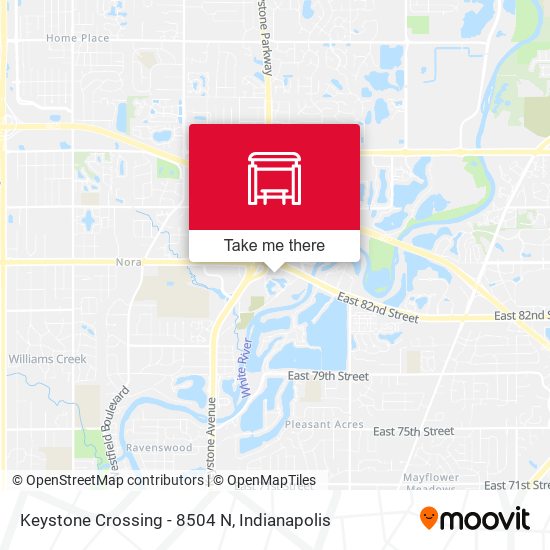 Keystone Crossing - 8504 N map