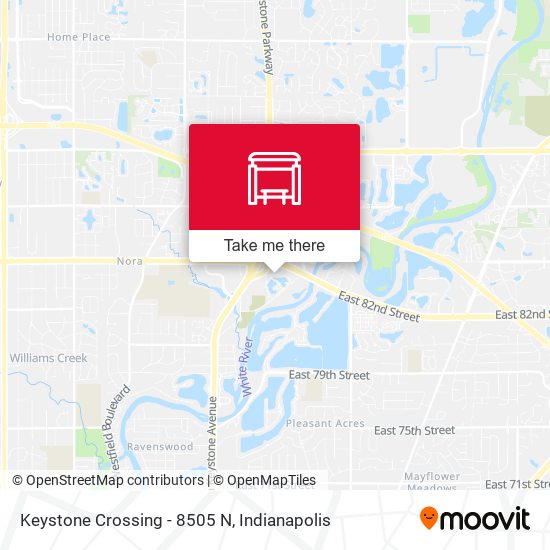 Keystone Crossing - 8505 N map