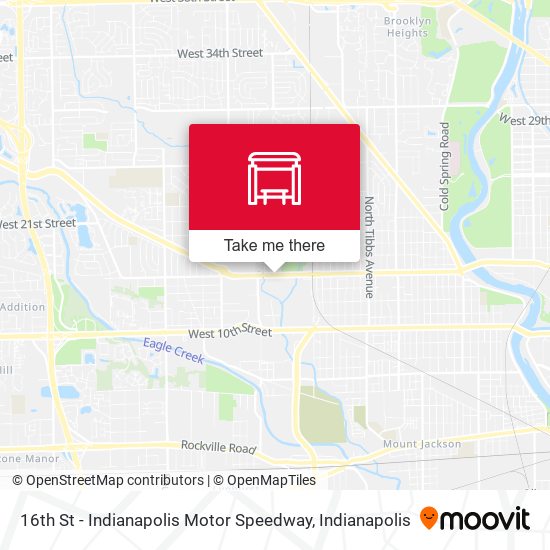 16th St - Indianapolis Motor Speedway map