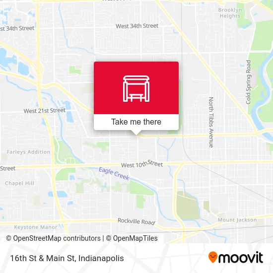 16th St & Main St map