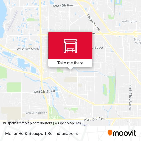 Moller Rd & Beauport Rd map