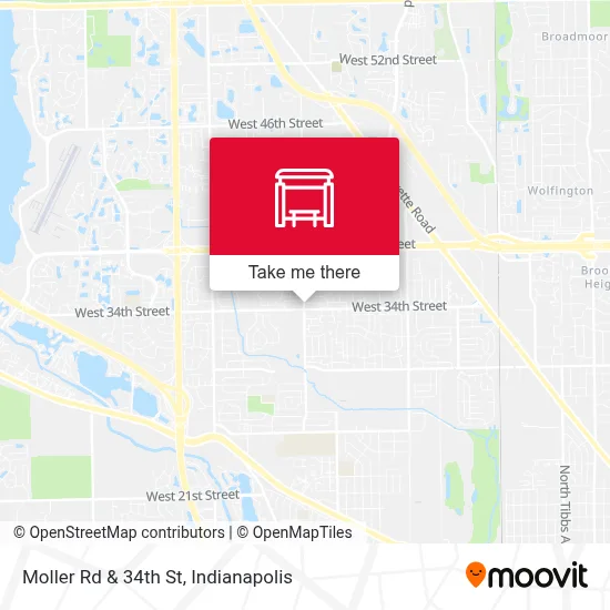 Moller Rd & 34th St map