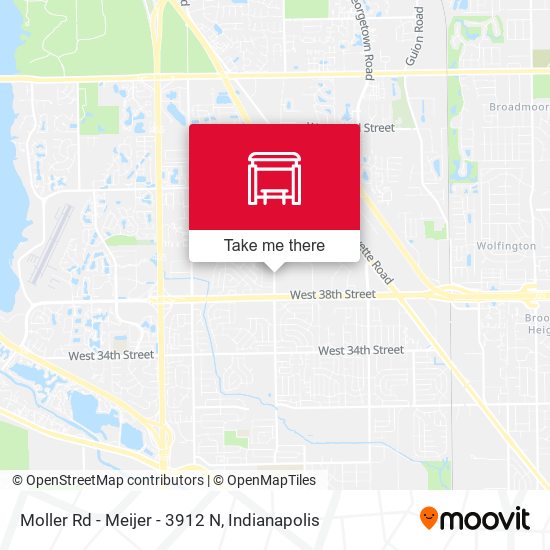 Mapa de Moller Rd - Meijer - 3912 N