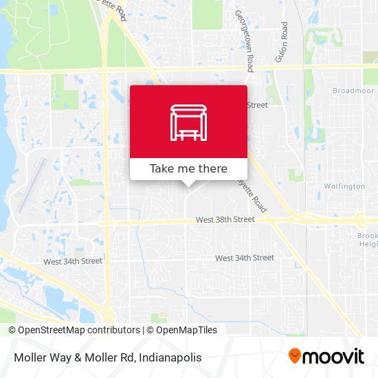 Moller Way & Moller Rd map