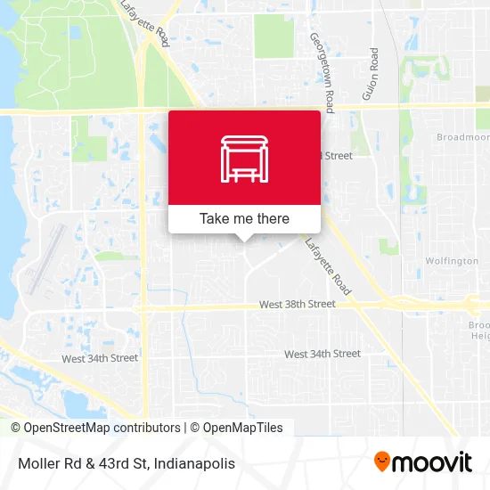 Moller Rd & 43rd St map