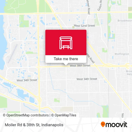 Moller Rd & 38th St map