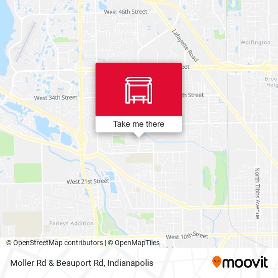 Moller Rd & Beauport Rd map