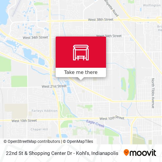 22nd St & Shopping Center Dr - Kohl's map
