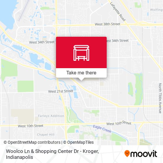 Mapa de Woolco Ln & Shopping Center Dr - Kroger