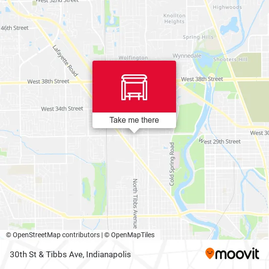 Mapa de 30th St & Tibbs Ave