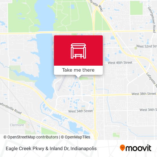 Eagle Creek Pkwy & Inland Dr map