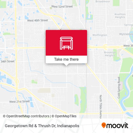 Mapa de Georgetown Rd & Thrush Dr