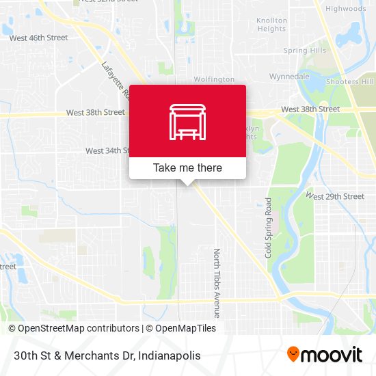 30th St & Merchants Dr map
