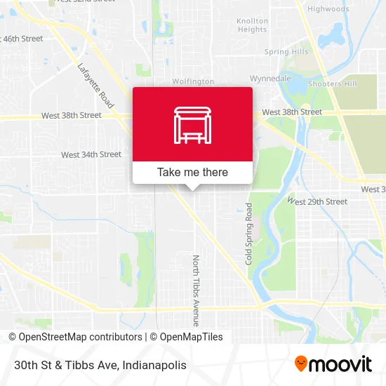 30th St & Tibbs Ave map