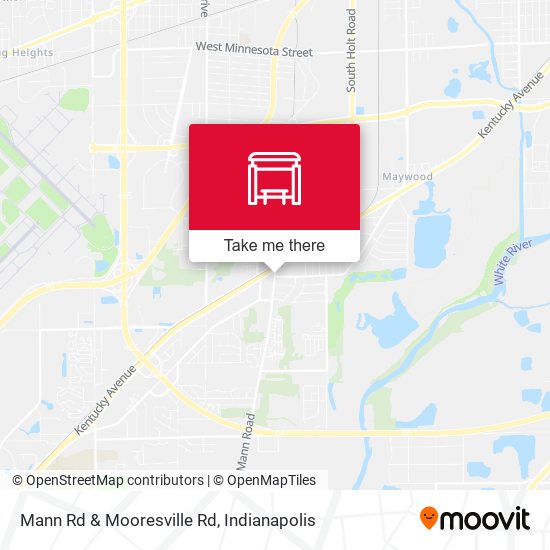 Mann Rd & Mooresville Rd map