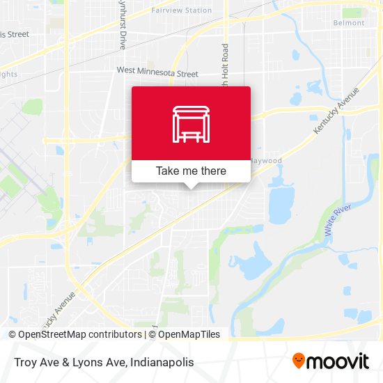 Troy Ave & Lyons Ave map