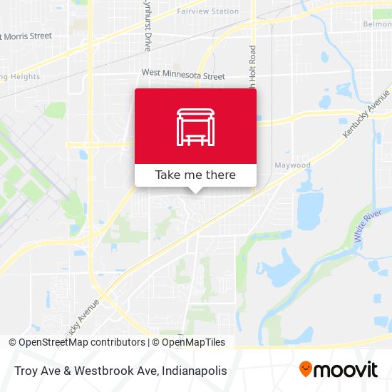 Troy Ave & Westbrook Ave map