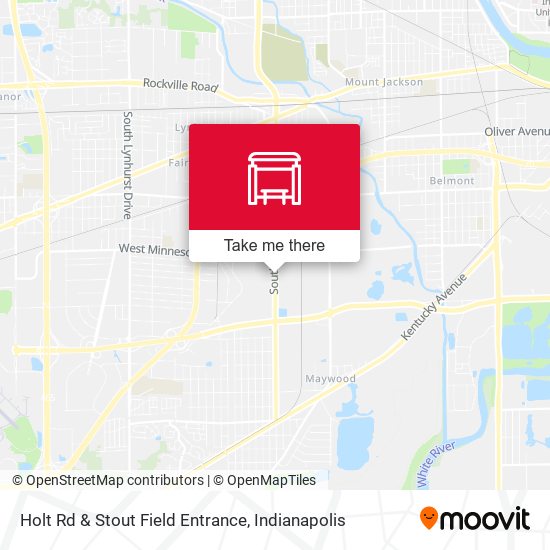 Holt Rd & Stout Field Entrance map