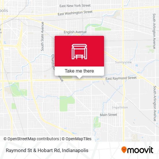 Raymond St & Hobart Rd map