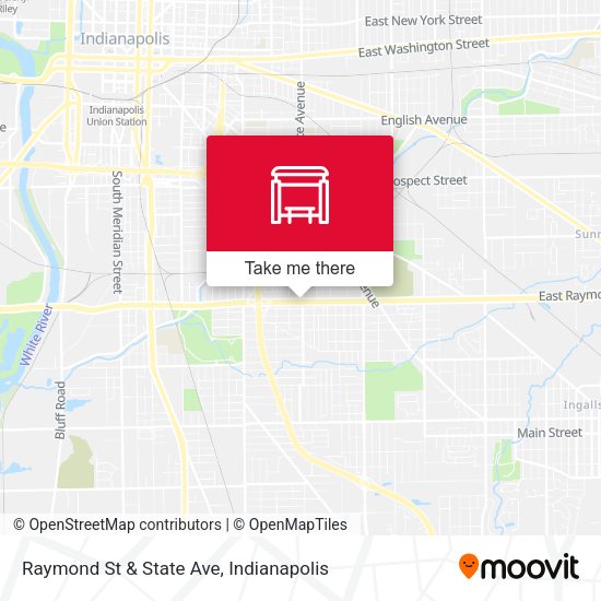 Raymond St & State Ave map