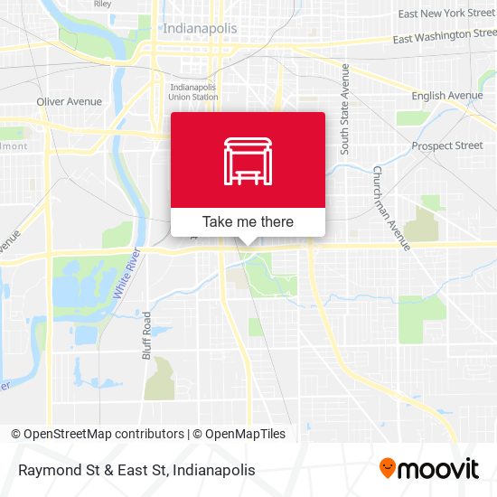 Raymond St & East St map