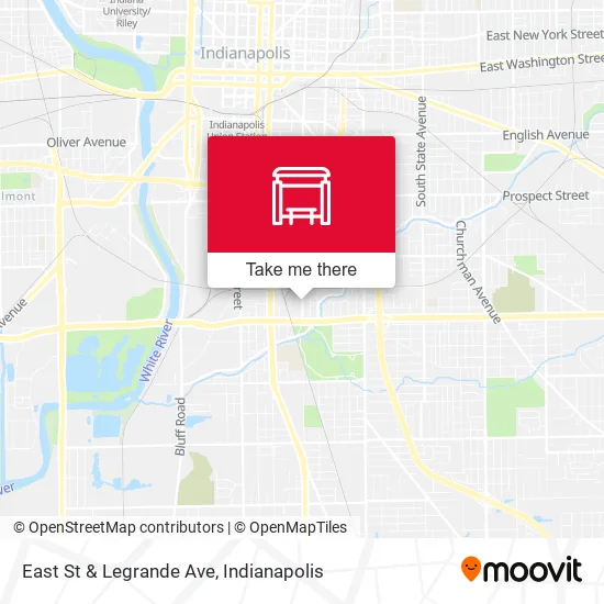 Mapa de East St & Legrande Ave