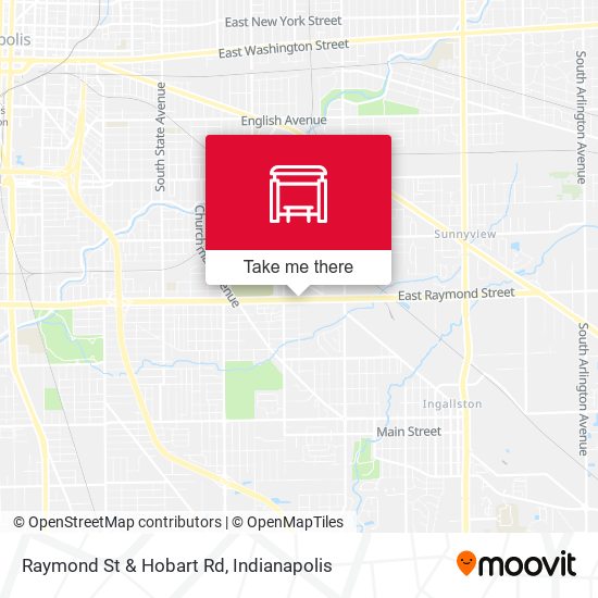 Raymond St & Hobart Rd map
