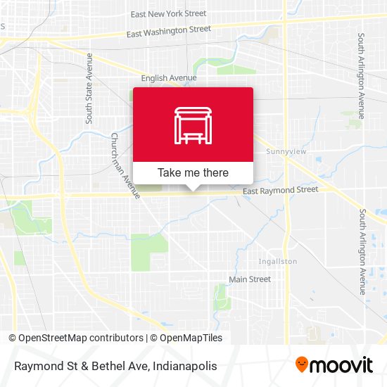 Raymond St & Bethel Ave map