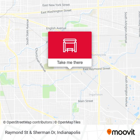 Raymond St & Sherman Dr map