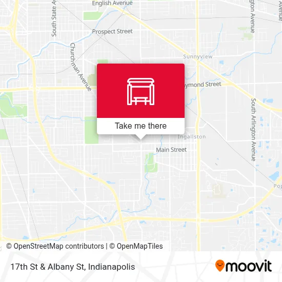 17th St & Albany St map