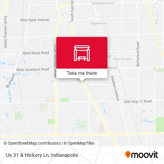 Us 31 & Hickory Ln map