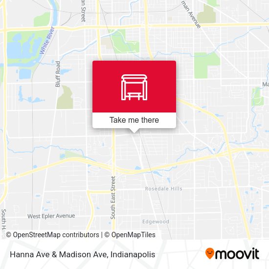 Hanna Ave & Madison Ave map