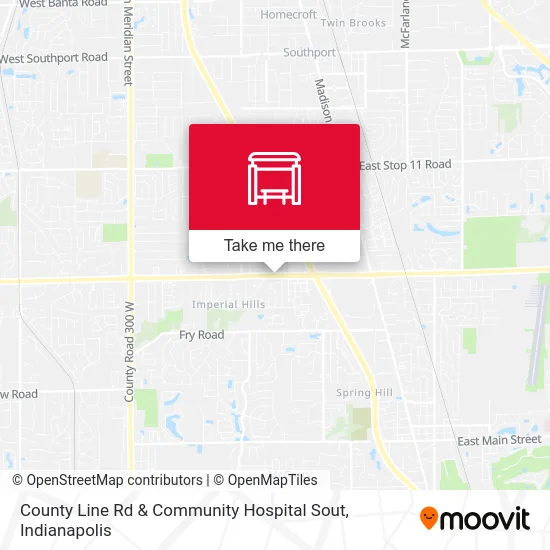 County Line Rd & Community Hospital Sout map