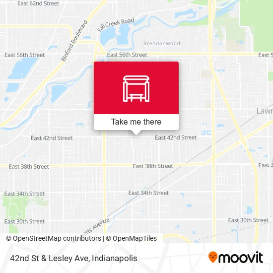 42nd St & Lesley Ave map